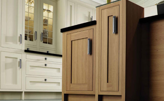 Iona Light Oak & Painted White Cotton